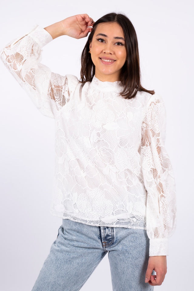 Lace Blouse - White