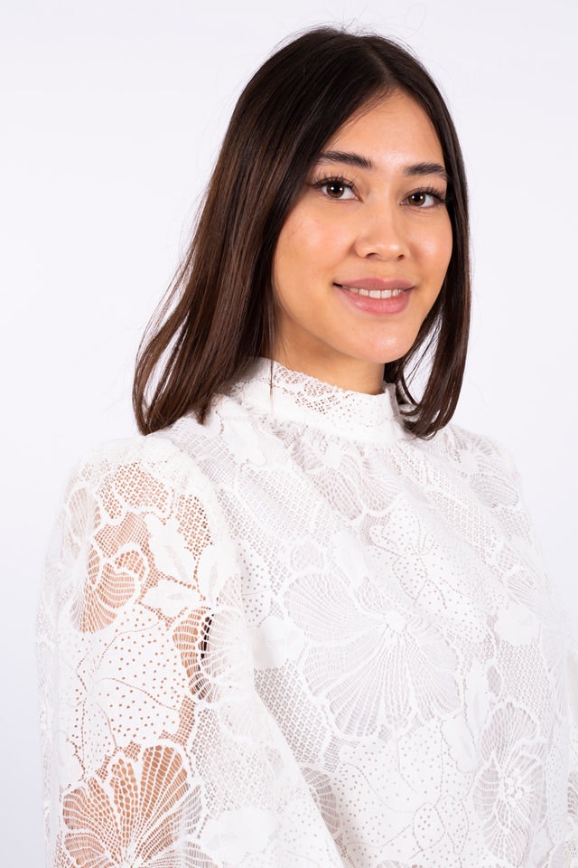 Lace Blouse - White