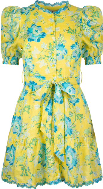 Daisy Short Dress - Yellow