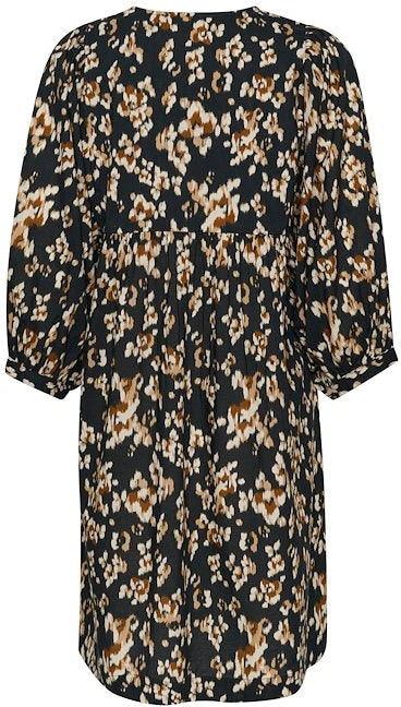 OpalPW Dress - Black Blurred Lea