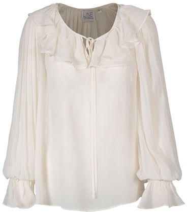 Michel Solid Blouse - Creme - Line of Oslo - Bluser & Skjorter - VILLOID.no