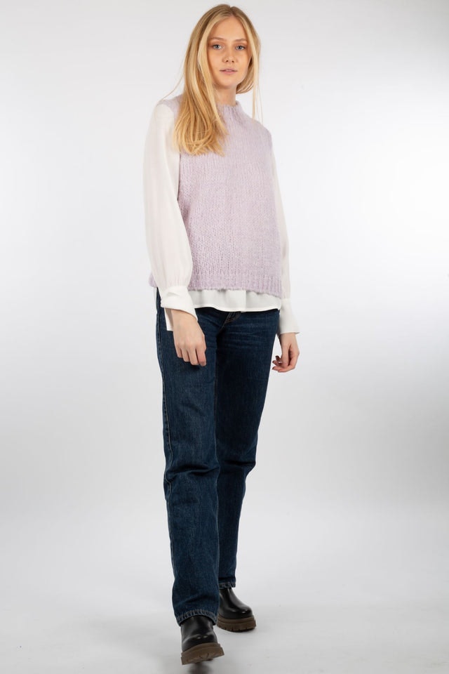 Kala Vest Wool - Pale Lavender