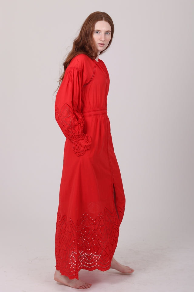 Agnes Long Dress - Red - Pia Tjelta - Kjoler - VILLOID.no