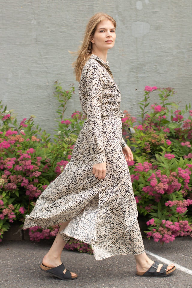 Wisely Long Shirt Dress - Black - Second Female - Kjoler - VILLOID.no