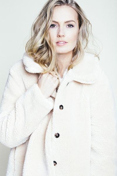 Anna Teddy Jacket - Beige - Ella & il - Jakker - VILLOID.no