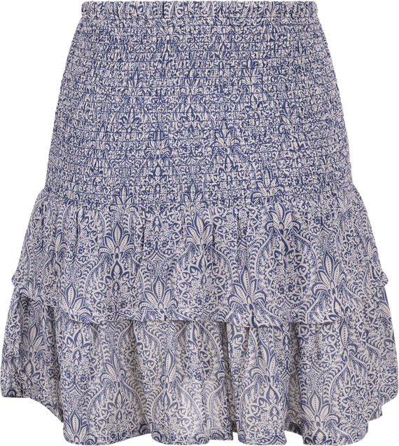 HeiPW Skirt - Blue Ornament Print