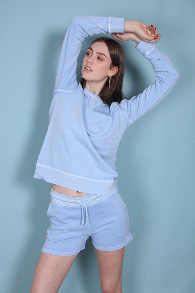 Sunbleached C-neck Sweat - Capri Blue - GANT - Gensere - VILLOID.no