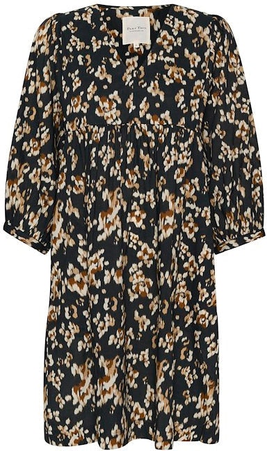 OpalPW Dress - Black Blurred Lea