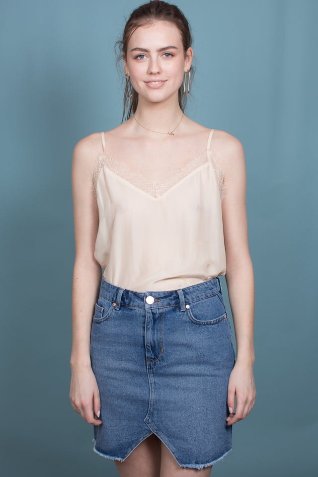 Macy Strap Top - Brazilian Sand - Second Female - T-skjorter & Topper - VILLOID.no