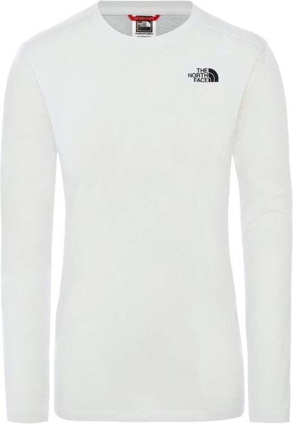 W L/S Simpledome Tee TNF - White