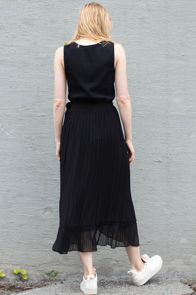 Mounce Long Wrap Skirt - Black - Second Female - Skjørt - VILLOID.no