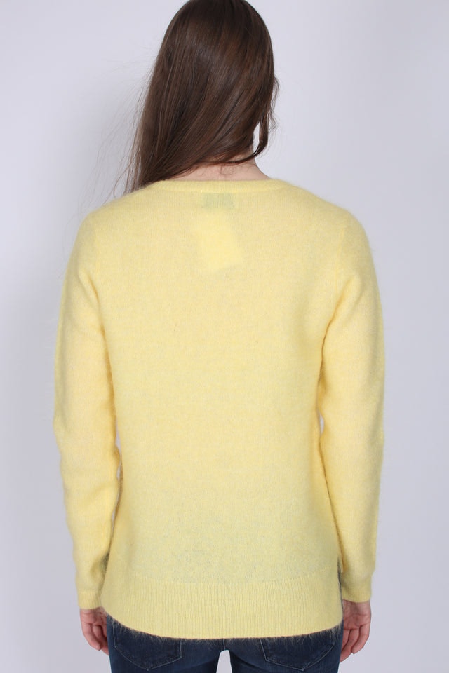 Brook Knit New o-neck - Sunshine - Second Female - Gensere - VILLOID.no