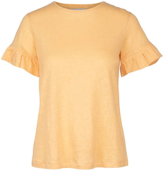 Lara Linen Tee - Orange