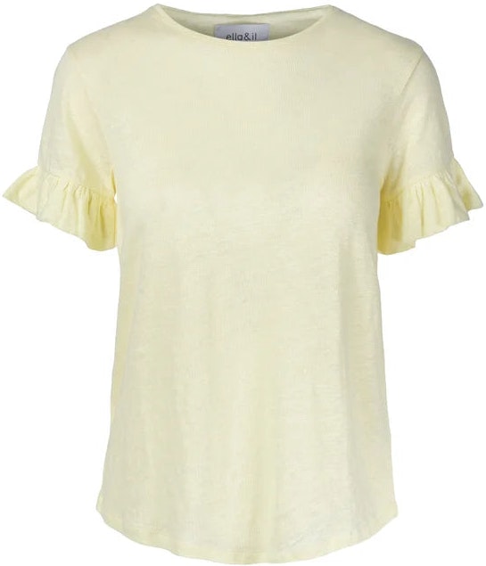 Lara Linen Tee - Yellow