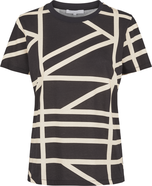 Grid Tee - Black - Second Female - T-skjorter & Topper - VILLOID.no