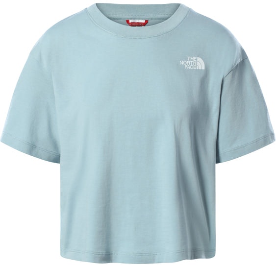 W Cropped Simple Dome Tee - Tourmaline Blue