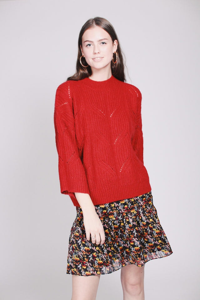Pomme Knit O-neck - Bossa Nova - Second Female - Gensere - VILLOID.no