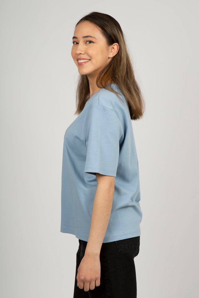 One More Night T-shirt - Dusty Blue