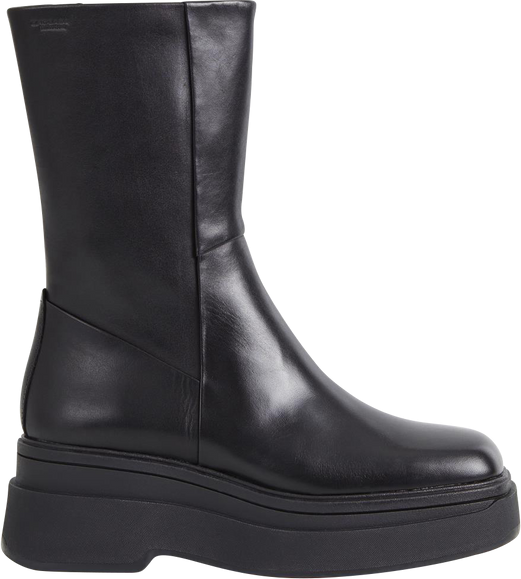 Carla Zipper Boots - Black