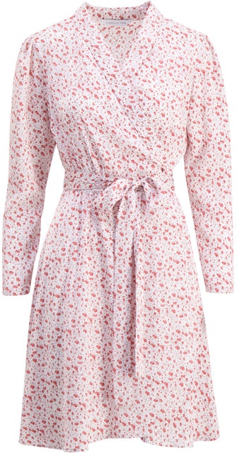 Antigua Wrap Dress - Rose Print