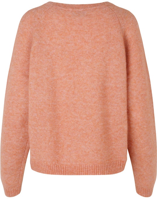 Brook Knit New Loose O-Neck - Light Mahagony