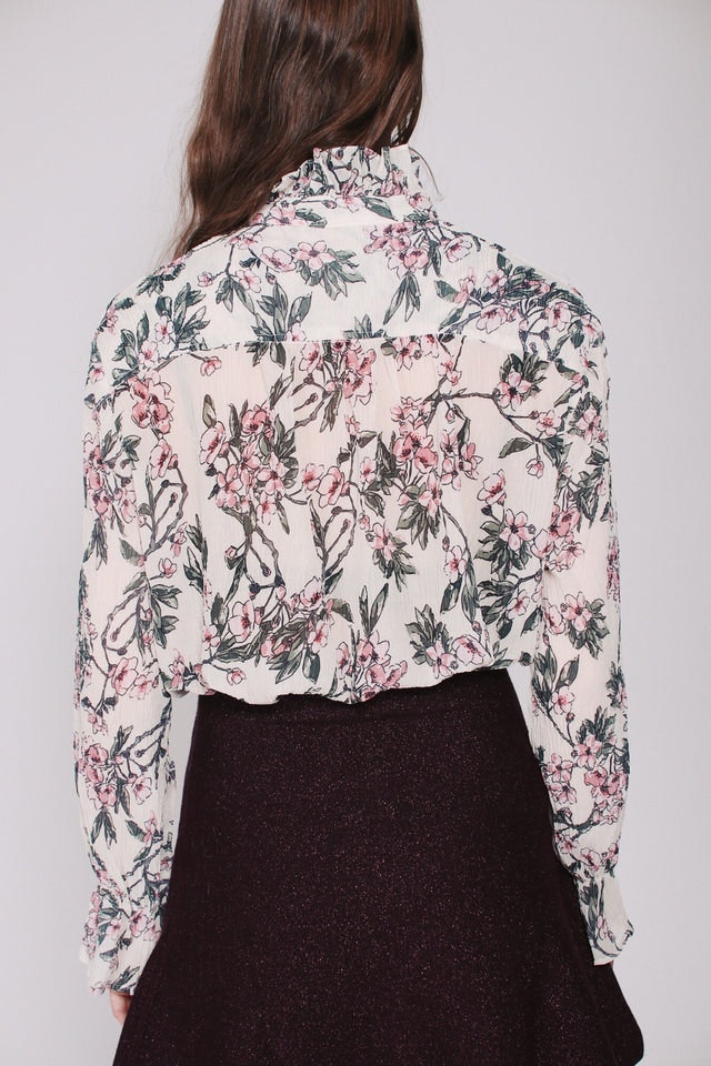 Sweet Flower Blouse - Creme - Line of Oslo - Bluser & Skjorter - VILLOID.no
