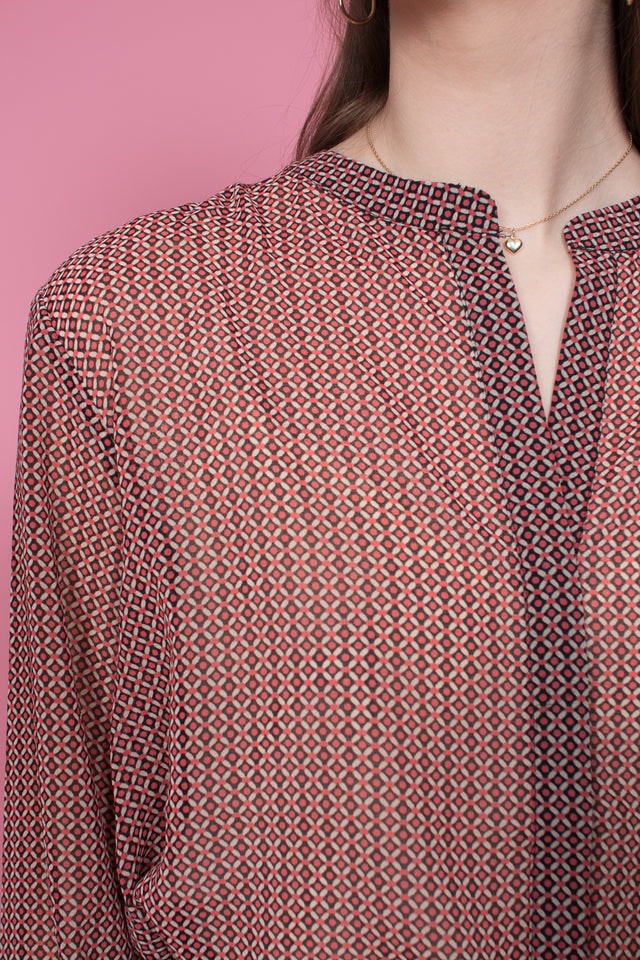 Leen Blouse - Valiant Poppy - Second Female - Bluser & Skjorter - VILLOID.no