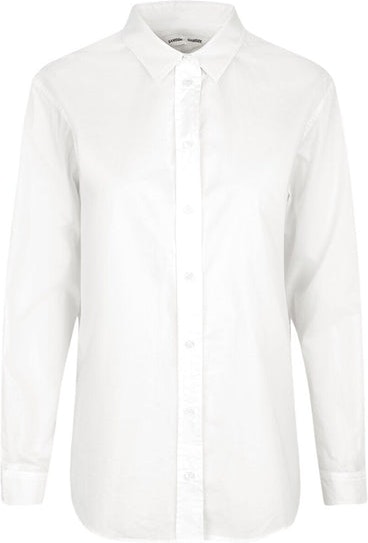 Mina Shirt - White - Samsøe Samsøe - Bluser & Skjorter - VILLOID.no