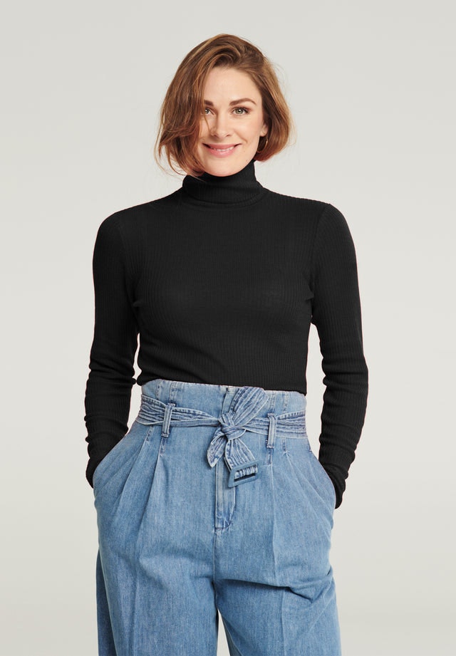 Wool Turtleneck - Black - Pierre Robert x Jenny Skavlan - Gensere - VILLOID.no
