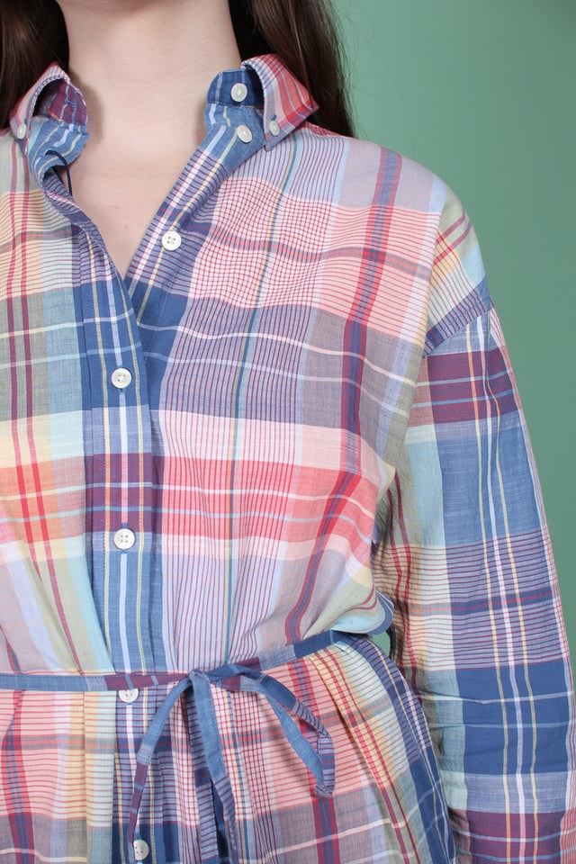 Madras Shirt Dress - Peach Bud - GANT - Kjoler - VILLOID.no