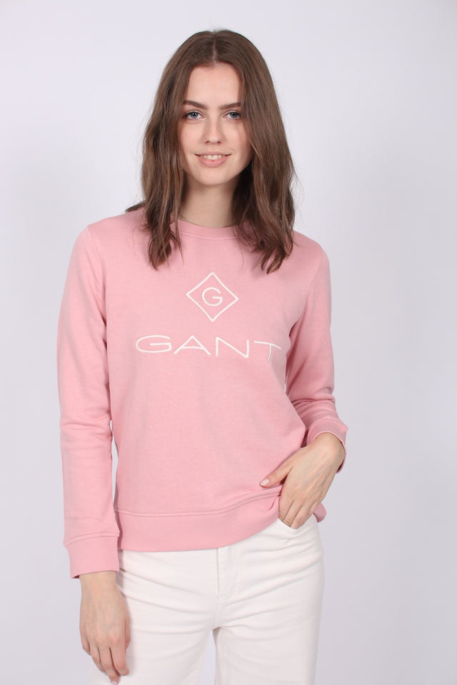 Gant Lock Up C-neck Sweat - Summer Rose - GANT - Gensere - VILLOID.no