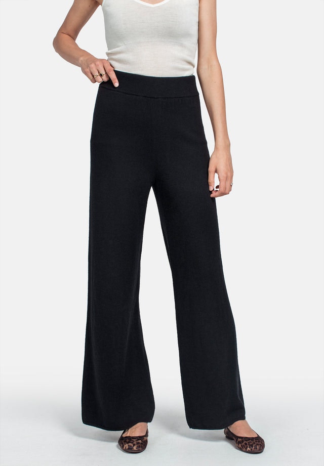 Wool Lounge Pants - Black - Pierre Robert x Jenny Skavlan - Bukser & Shorts - VILLOID.no