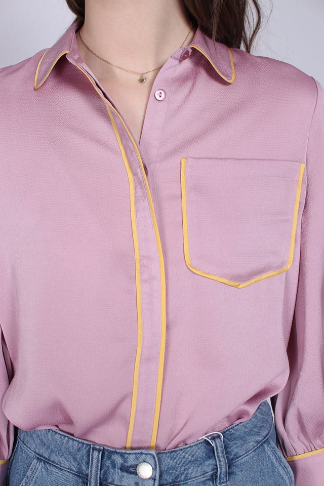 Crepe Shirt - Pink Nectar - MAUD - T-skjorter & Topper - VILLOID.no
