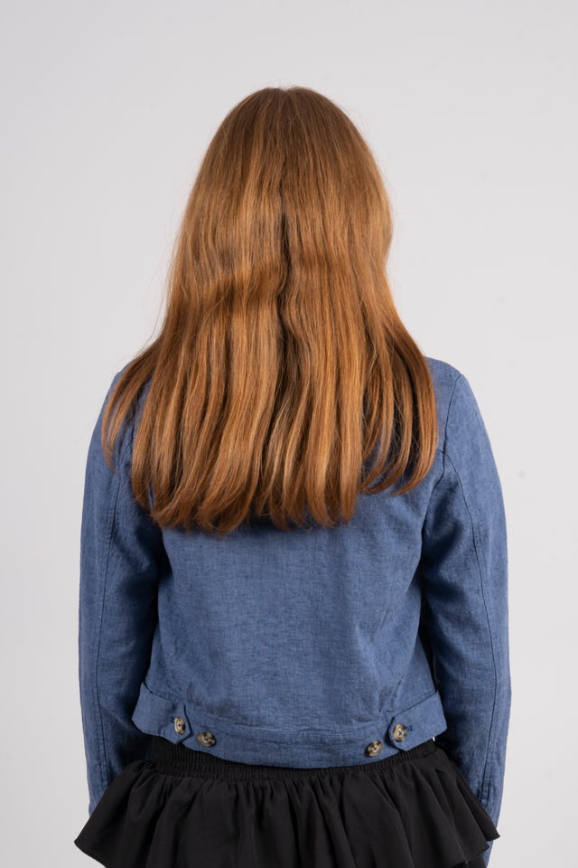 Cate Jacket - Mid Blue Melange