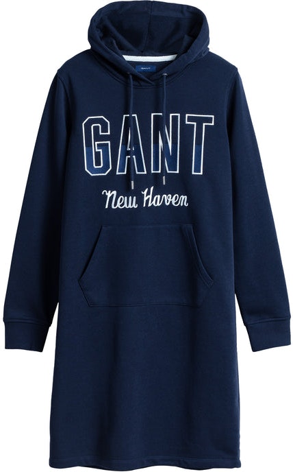 Gant N.H Hoodie dress - Evening Blue - GANT - Kjoler - VILLOID.no