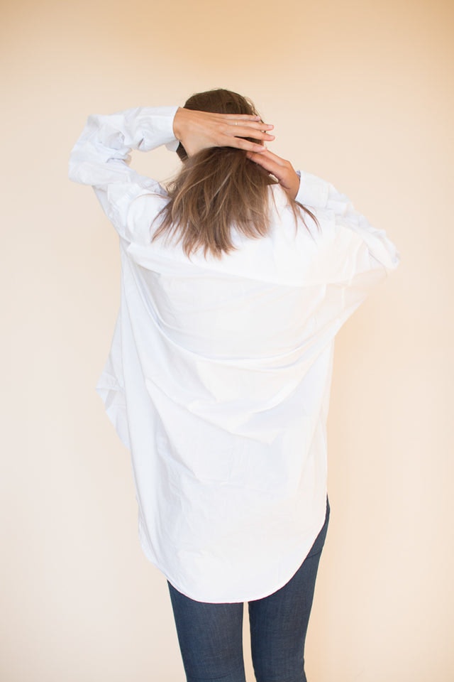 Masculin solidshirt - White - Line of Oslo - Bluser & Skjorter - VILLOID.no