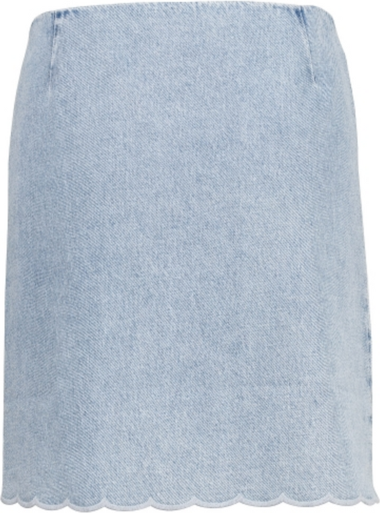 Jeans Button Skirt - Xenon Blue - MAUD - Skjørt - VILLOID.no