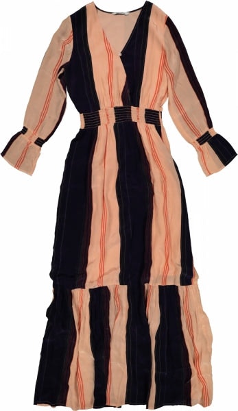 Oya Dress - Peach Stripe - Holzweiler - Kjoler - VILLOID.no