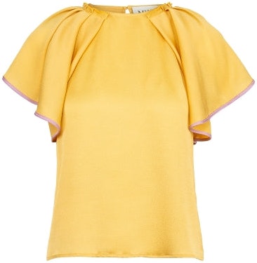 Pleated Arm Top - Aspen Gold - MAUD - Gensere - VILLOID.no