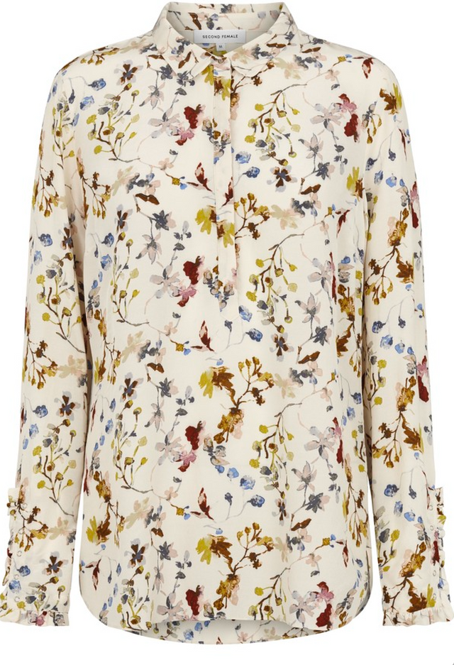 Scarlet Shirt - Off White - Second Female - Bluser & Skjorter - VILLOID.no