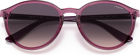 0VO5374S - Transparent Violet/Grey Gradient