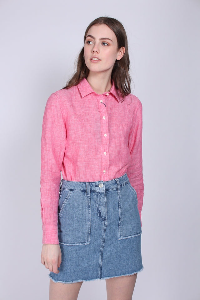 The Linen Chambray Shirt - Watermelon red - GANT - Bluser & Skjorter - VILLOID.no