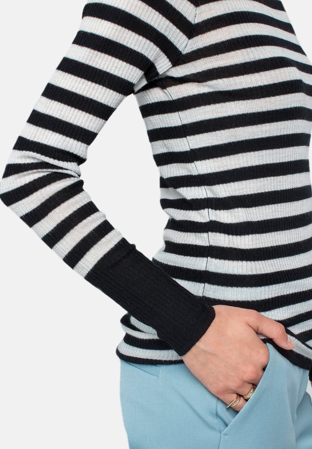 Wool Long Sleeve - Stripe - Pierre Robert x Jenny Skavlan - Gensere - VILLOID.no