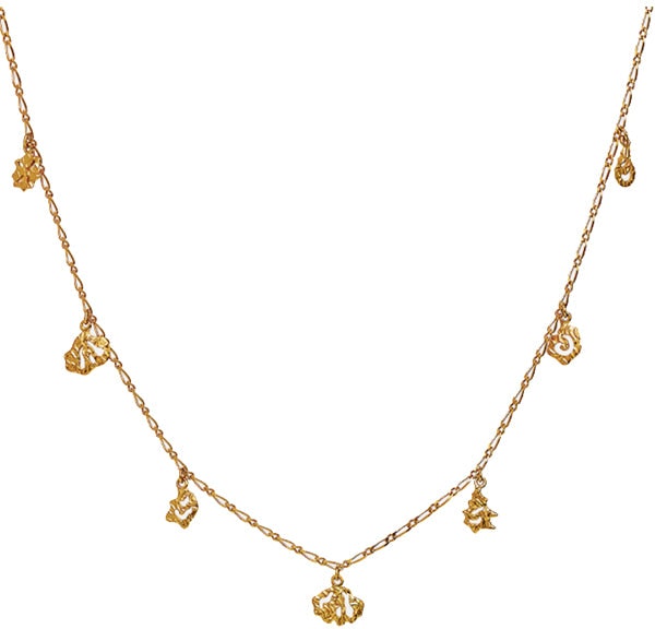 Harpa Necklace - Gold - Maanesten - Tilbehør - VILLOID.no