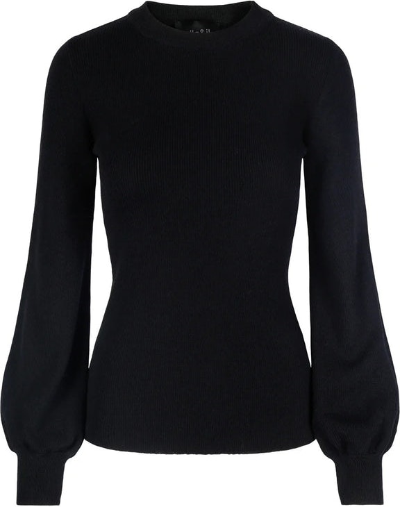 Mathilda Merino Sweater - Black - Ella & il - Gensere - VILLOID.no
