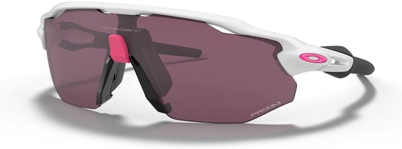 Radar EV Advancer - Polished White Prizm Road Black