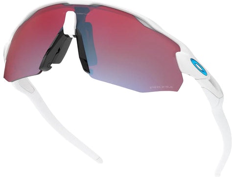 Radar EV Advancer - Polished White Prizm Snow Sapphire Iridium
