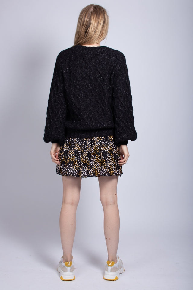 Kaylee Knit Lurex - Black - MAUD - Gensere - VILLOID.no