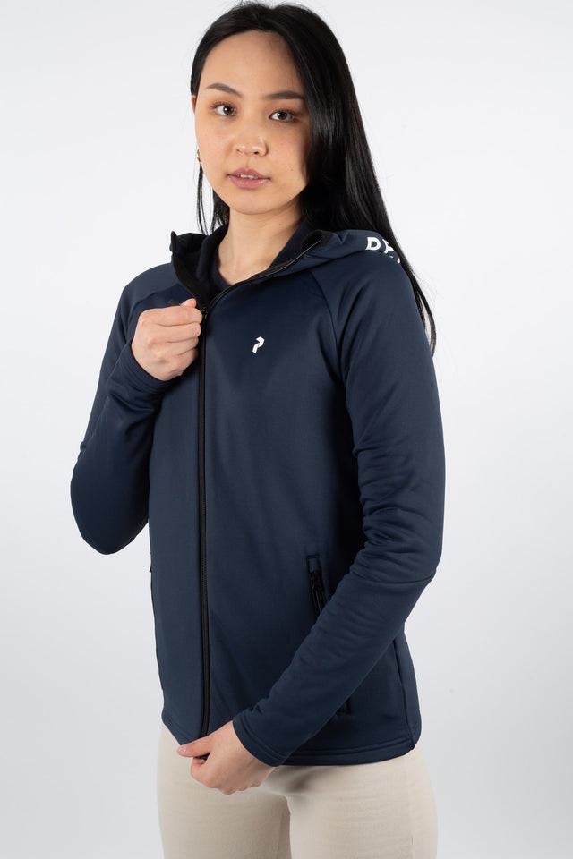 W Rider Zip Hood - Blue Shadow