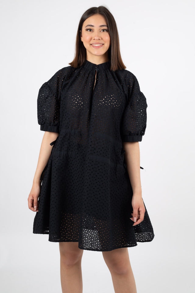 Gitte Broderie Anglaise - Anthracite Black